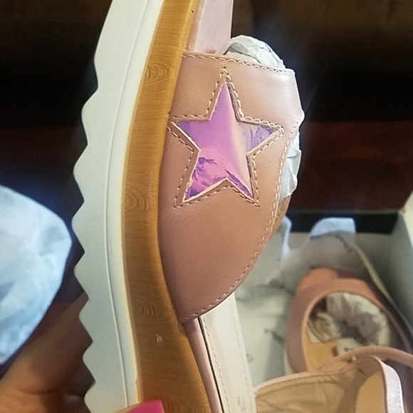 Chase + Chloe pink platform sandals - Picture 4 of 6